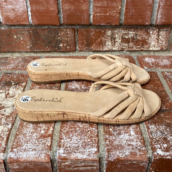 Splendid Shoes - Splendid Anthro Faith Slide Sandal in Nude Size 9.5